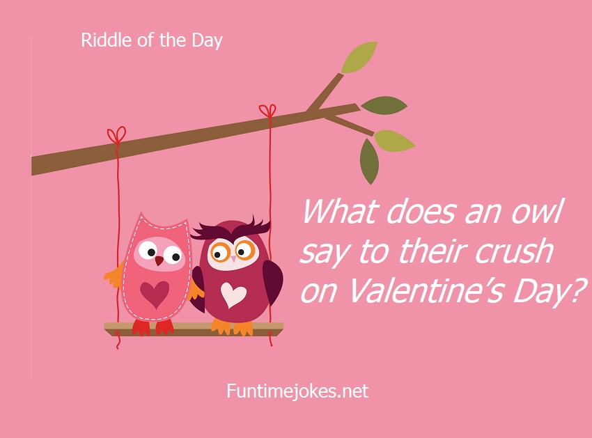 What does an owl say to their crush on Valentine’s Day?